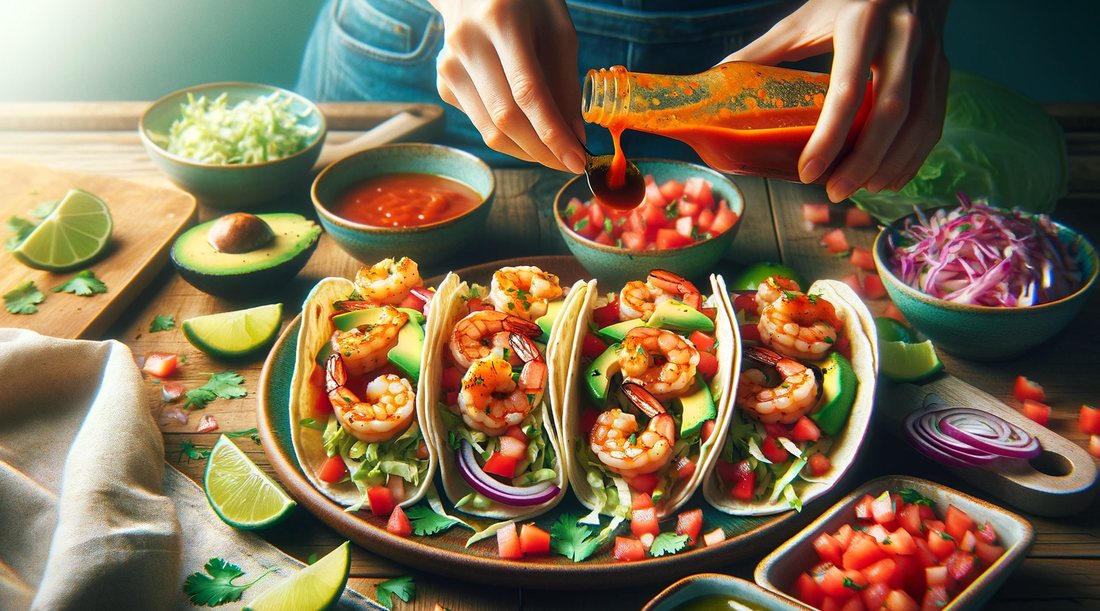Dominican-Inspired Shrimp Tacos