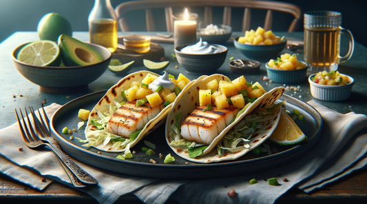 Grilled Fish Tacos with Pineapple Salsa