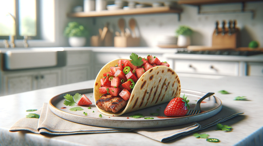 Grilled Pork Tacos with Strawberry Salsa