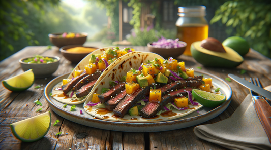 Honey-Glazed Steak Tacos
