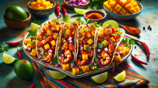 Spicy Lobster Tacos with Mango Salsa