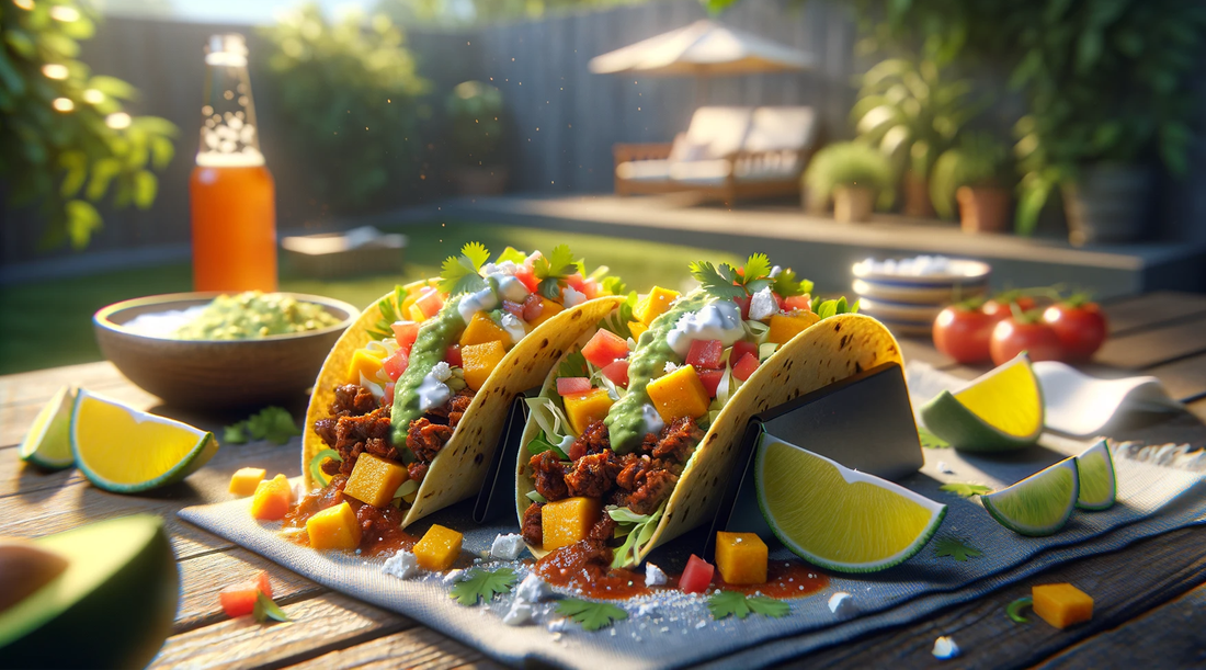 Spicy Mango-Habanero Beef Tacos