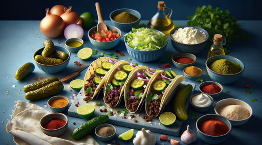 Pickle-Stuffed Beef Tacos