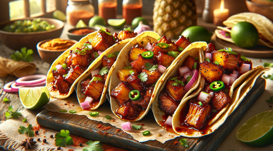 Spicy Pineapple-Glazed Pork Tacos