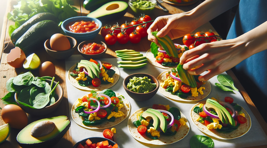 Healthy Veggie and Egg Breakfast Tacos Recipe