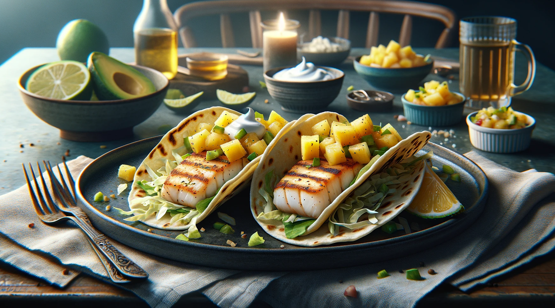 Grilled Fish Tacos with Pineapple Salsa