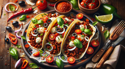 Spicy Italian-Style Ground Beef Tacos
